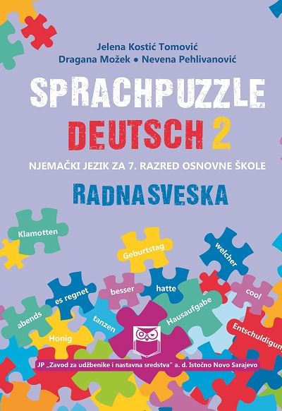 Radna sveska - SPRACHPUZZLE DEUTSCH 2 – Njemački jezik za 7. razred osnovne škole