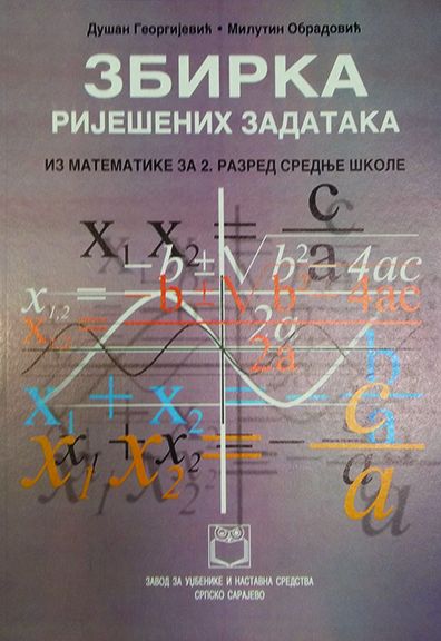 Zbirka riješenih zadataka iz matematike za 2. razred srednje škole