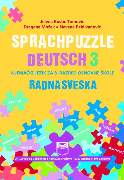 SPRACHPUZZLE DEUTSCH 3 - Радна свеска за њемачки језик за 8. разред основне школе